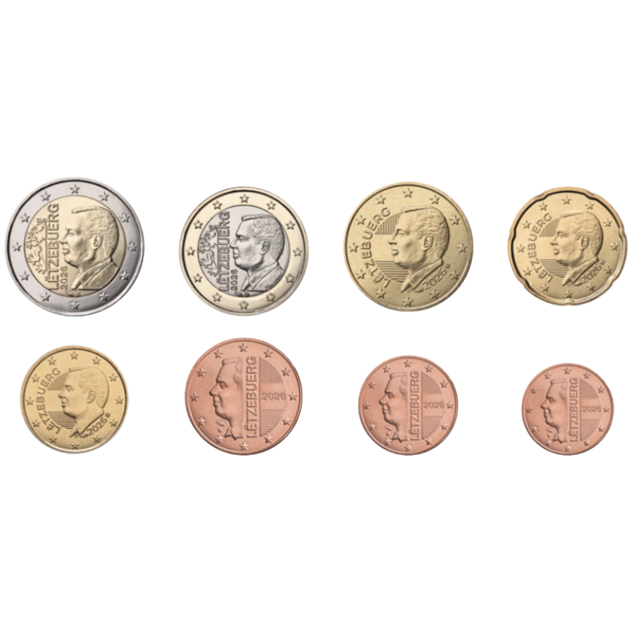 Lussemburgo Serie di monete in euro UNC 2026
