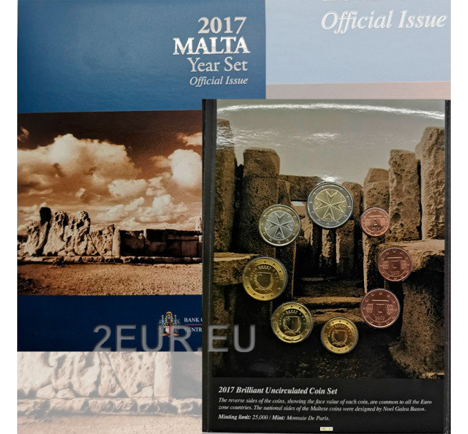 Malta Set Euro FDC 2017 - Templi di Hagar Qim