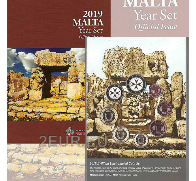 Malta Set Euro FDC 2019 - Templi di Ta Hagrat