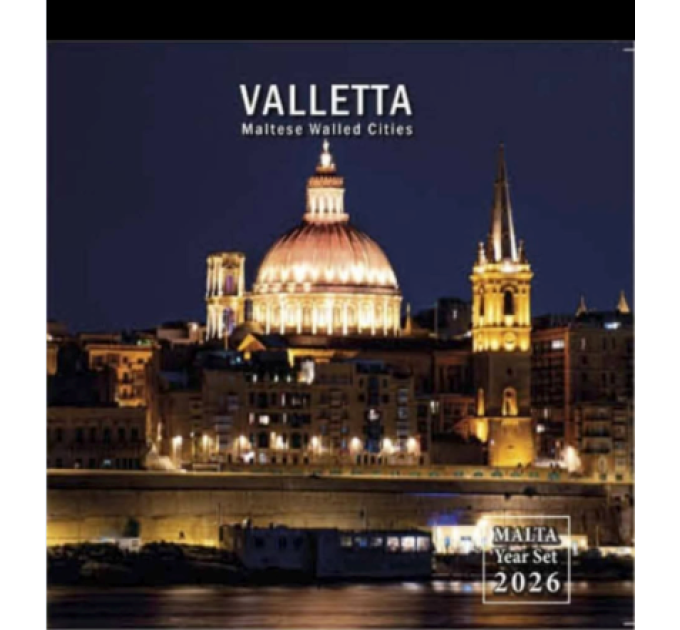 Malta euro set BU 2026 - Città murate maltesi - La Valletta