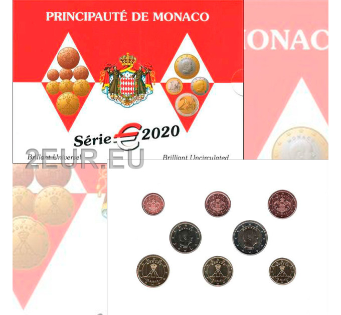 Monaco FDC set 2020 - Serie di monete in euro
