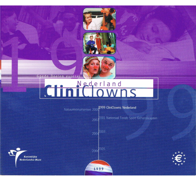 Paesi Bassi Set Euro FDC 1999 - Clown della clinica