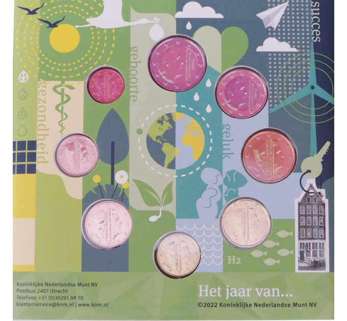 Olanda Serie euro BU 2022 - Elementi - Terra