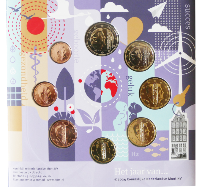 Olanda Serie euro BU 2024 - Elementi - Aria