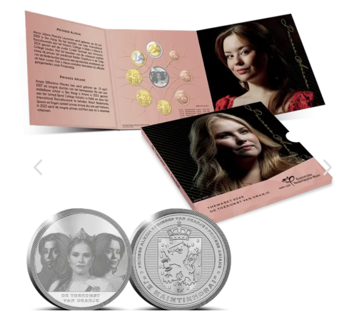 Olanda Serie euro BU 2025 - Principessa d'Orange e Principesse Alexia e Ariane