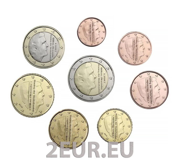 Olanda Serie di monete in euro UNC 2015