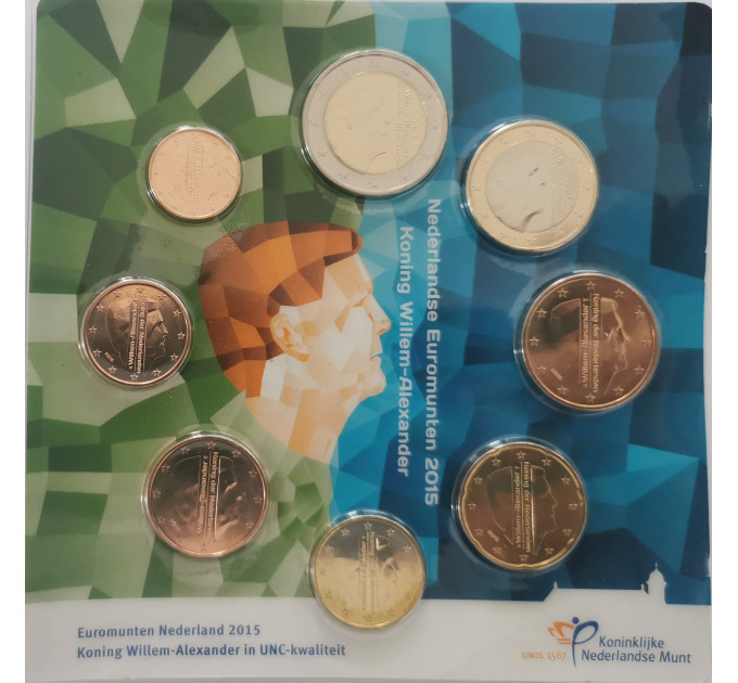 Olanda Serie di monete in euro UNC 2015