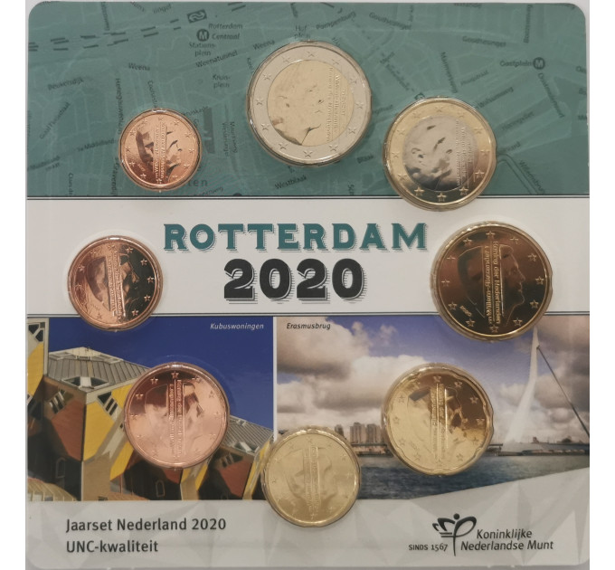 Olanda Serie di monete in euro UNC 2020