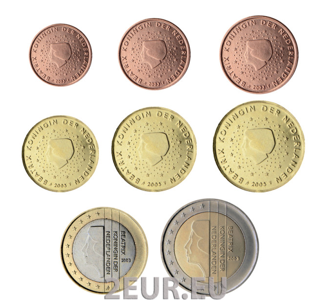 Olanda Serie di monete in euro UNC 2003
