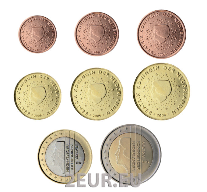 Olanda Serie di monete in euro UNC 2009