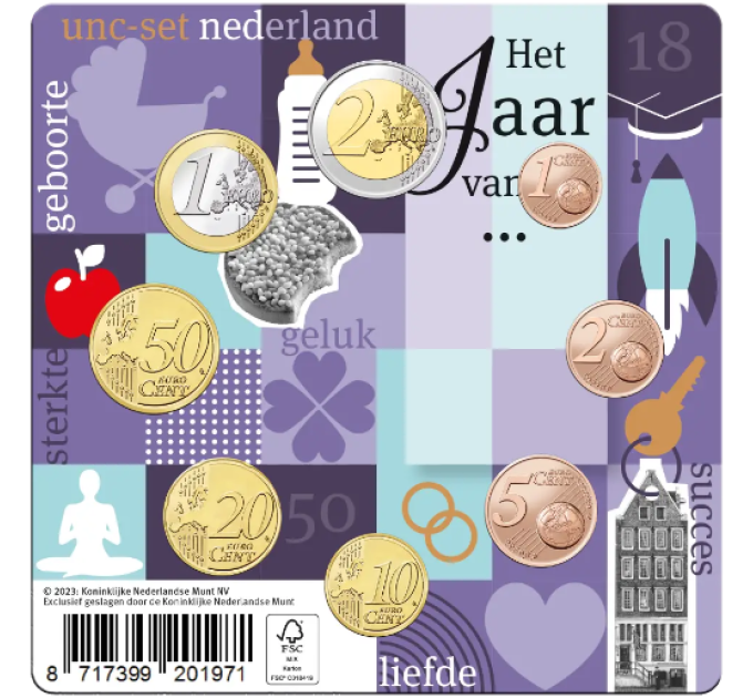 Olanda Serie di monete in euro UNC 2024
