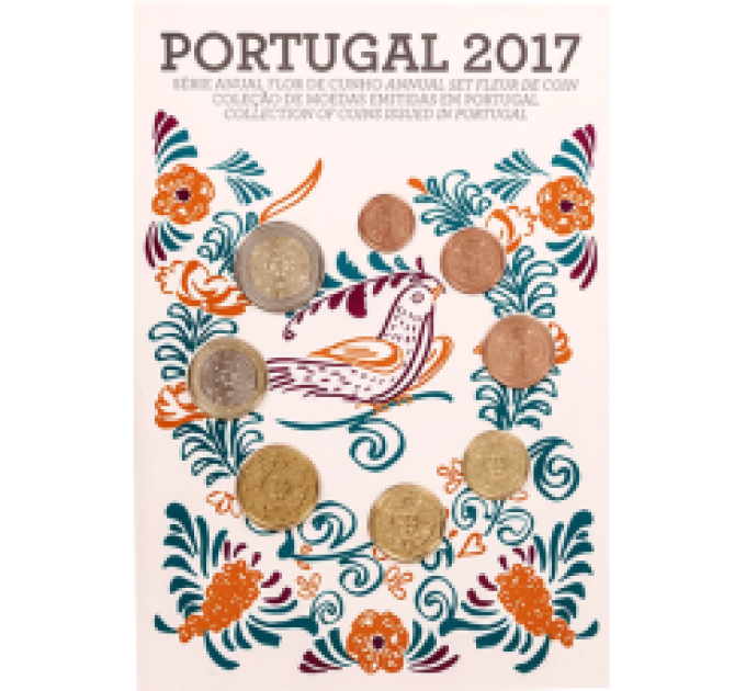 Portogallo 2017 - Euro set FDC