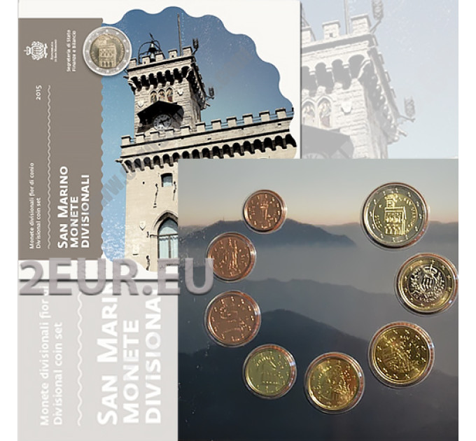 San Marino Euro set BU 2015