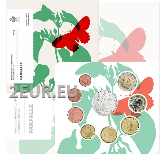 San Marino Euro set BU + Moneta Argento da 5 euro 2024