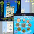 San Marino Euro set BU + Moneta Argento da 5 euro 2004