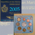 San Marino Euro set BU + Moneta Argento da 5 euro 2005