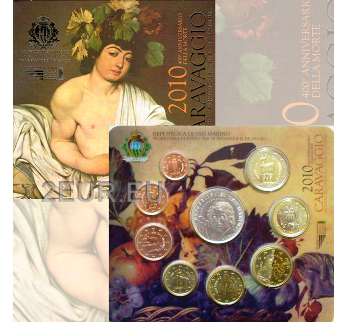 San Marino Euro set BU + Moneta Argento da 5 euro 2010