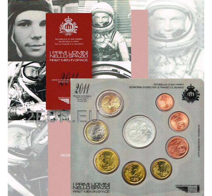 San Marino Euro set BU + Moneta Argento da 5 euro 2011