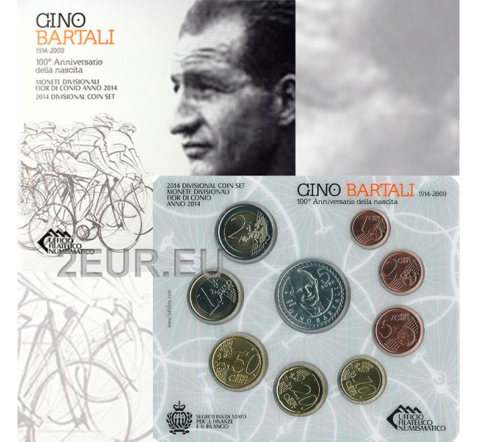 San Marino Euro set BU + Moneta Argento da 5 euro 2014