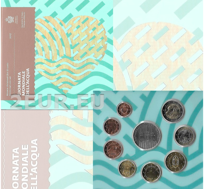 San Marino Euro set BU + Moneta Argento da 5 euro 2017