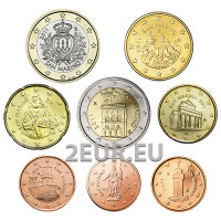 San Marino Serie di monete in euro UNC 2011