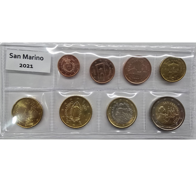 San Marino Serie di monete in euro UNC 2021