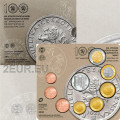 Slovacchia Serie di monete in euro FDC 2021 - 100 anni della prima monetazione