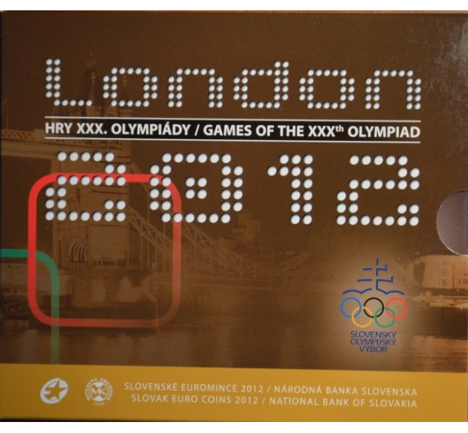Slovacchia Serie di monete in euro FDC 2012 - XXX. Giochi Olimpici Londra