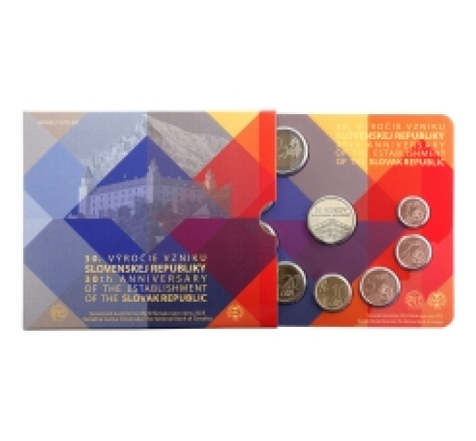 Slovacchia Serie di monete in euro FDC 2023 - 30° anniversario della Repubblica Slovacca