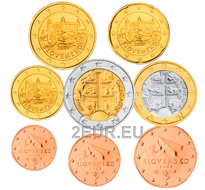 Slovacchia Euro set FDC 2009