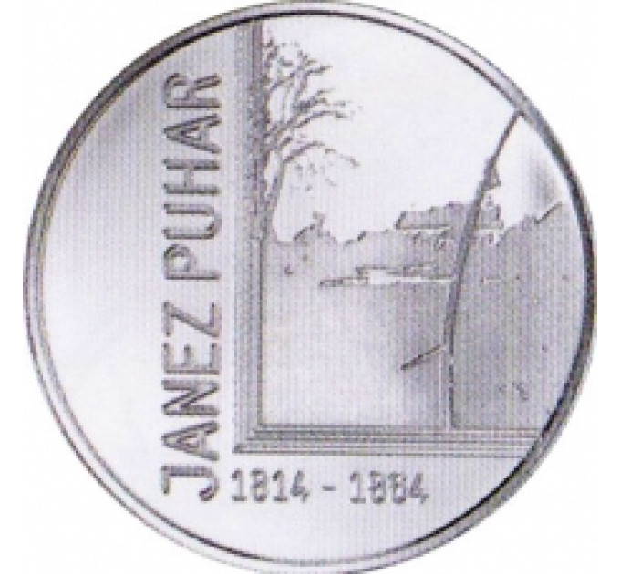  Slovenia 30 euro  argento proof 2014 - 200° anniversario della nascita del fotografo Janez Puhar