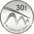  Slovenia 30 euro  argento proof 2012 - Capitale Europea della Cultura - Maribor