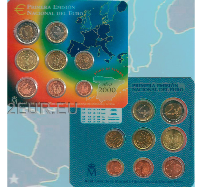 Spagna Set Euro FDC 2000