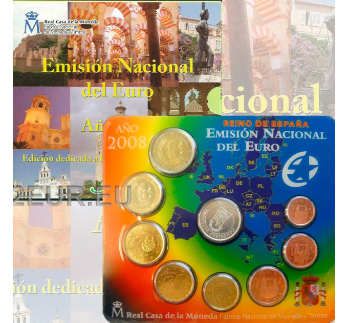 Spagna Set Euro FDC 2008 - Andalusia