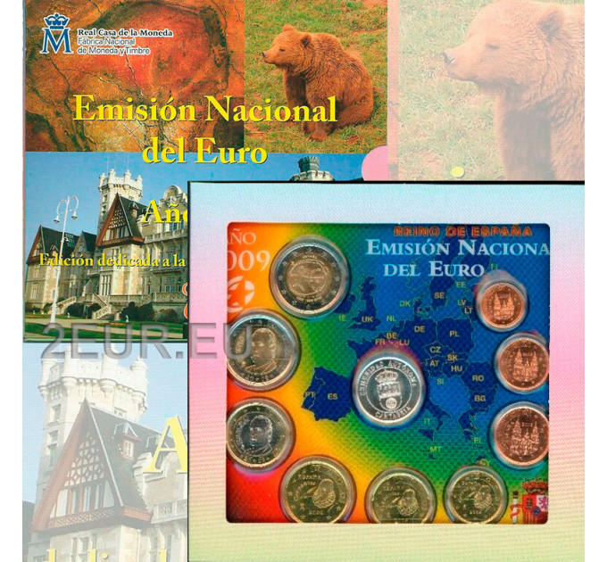 Spagna Set Euro FDC 2009 - Cantabria