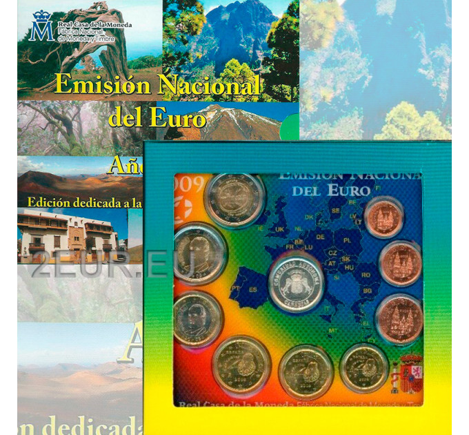 Spagna Set Euro FDC 2009 - isole Canarie