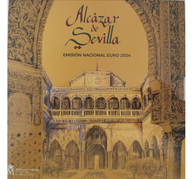Spagna Set Euro FDC 2024 - Sito Patrimonio dell'Umanità UNESCO - Alcazar di Siviglia