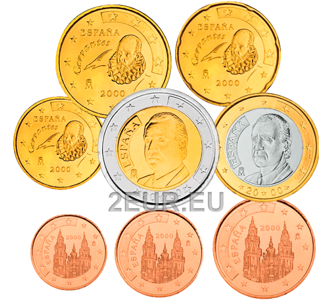 Spagna Set Euro UNC 2000