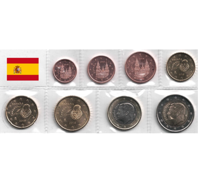 Spagna Set Euro UNC 2018