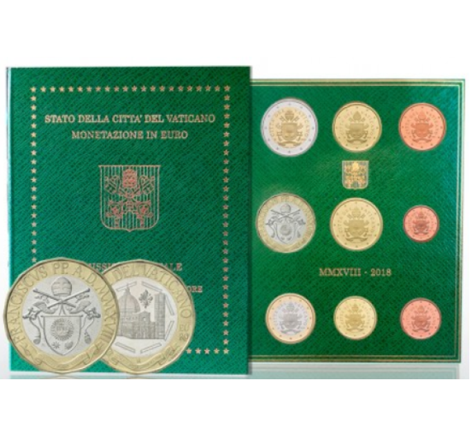 Vaticano set BU + 5 EURO 2018 - 600° Anniversario della Cupola di Santa Maria del Fiore