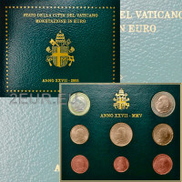 Vaticano set BU 2005 - Serie di monete in Euro