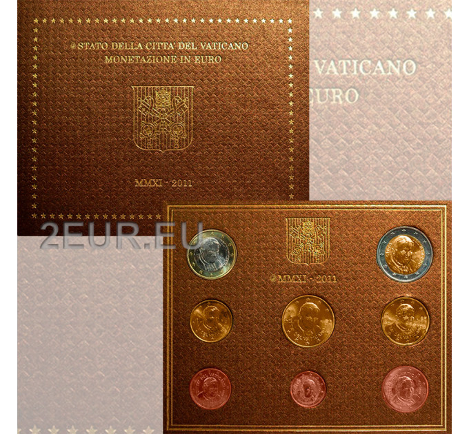 Vaticano set BU 2011 - Serie di monete in Euro