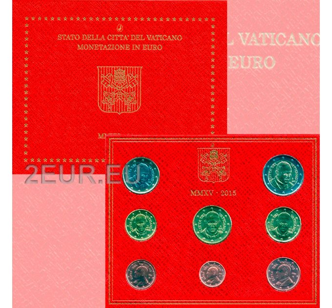 Vaticano set BU 2015 - Serie di monete in Euro