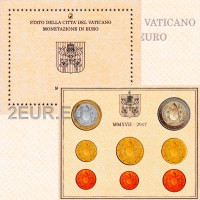 Vaticano set BU 2017 - Serie di monete in Euro