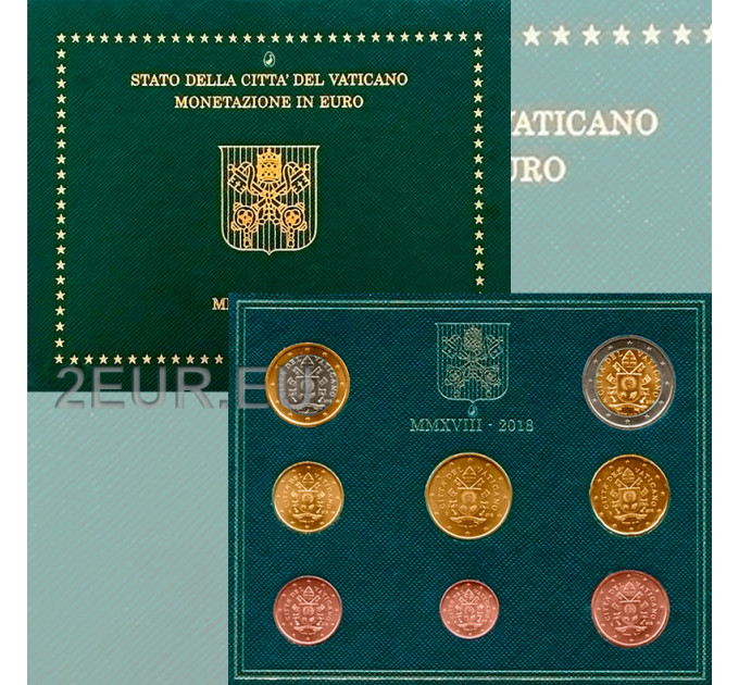 Vaticano set BU 2018 - Serie di monete in Euro