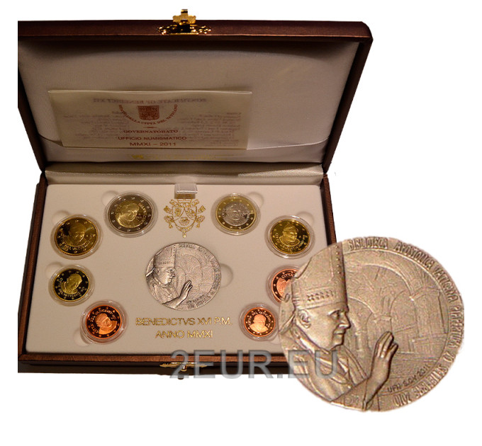 Vaticano set proof 2011 - Serie di monete in Euro