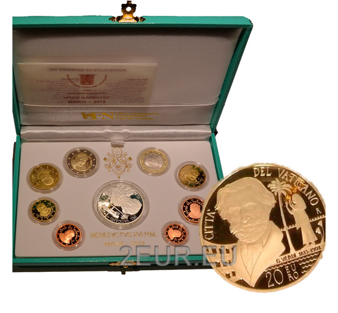 Vaticano set proof 2013 - Serie di monete in Euro