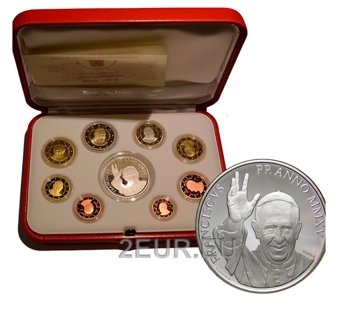 Vaticano set proof 2015 - Serie di monete in Euro