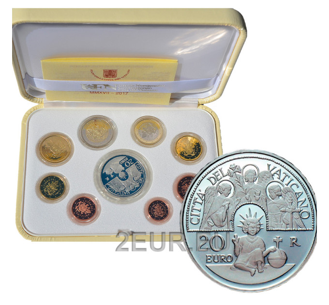 Vaticano set proof 2017 - Serie di monete in Euro