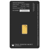 1g Lingotto d'oro Perth Mint